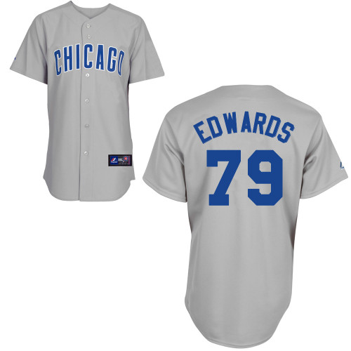 C-J Edwards #79 Youth Baseball Jersey-Chicago Cubs Authentic Road Gray MLB Jersey